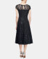 ფოტო #2 პროდუქტის Sequined Lace Midi Dress