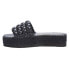 BEACH by Matisse Pacific Braided Espadrille Platform Womens Black Casual Sandal
