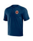 ფოტო #2 პროდუქტის Men's NFL x Darius Rucker Collection by Navy Chicago Bears Washed Raglan Henley T-shirt