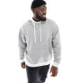 ASOS DESIGN oversized hoodie in grey marl with contrast hood