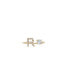 Фото #1 товара Кольцо KC Chic Designs Crystal Initial Adjustable Gold-Tone