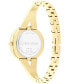 ფოტო #3 პროდუქტის Women's Joyful Gold-Tone Stainless Steel Bangle Bracelet Watch 30mm