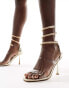 Фото #2 товара Simmi London Trix sprial heeled sandal in gold