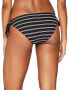 Seafolly 166818 Womens Tie Side Hipster Bikini Bottom Inka Stripe Black Size 2