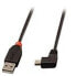 Фото #5 товара Lindy USB2.0 A/Mini-B 90 Degree 2m - 2 m - USB A - Mini-USB B - USB 2.0 - Male/Male - Black