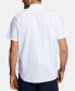 Фото #2 товара Men's Classic-Fit Short-Sleeve Solid Stretch Oxford Shirt