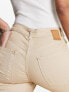 Pieces Peggy flared jeans in beige