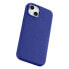 Skórzane etui iPhone 14 magnetyczne z MagSafe Litchi Premium Leather Case granatowy