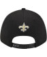 Фото #4 товара Men's Black New Orleans Saints Top Visor 9FORTY Adjustable Hat