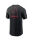 Фото #2 товара Men's Black Arizona Diamondbacks Large Logo Back Stack T-Shirt