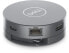 Фото #2 товара Dell 6-in-1 USB-C Multiport Adapter - DA305 - Wired - USB 3.2 Gen 2 (3.1 Gen 2) Type-C - 10,100,1000 Mbit/s - Silver - 3840 x 2160 pixels - Dell