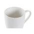 Фото #3 товара Набор из 4 кружек Mug DKD Home Decor Белый Натуральный древесина каучукового дерева Керамика 300 ml 19 x 13 x 31 cm