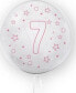 Фото #1 товара Украшение для организации праздников TUBAN Баллон 45 см Звезды цифра 7 розовый TUBAN.