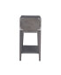 Beckett Rustic Side Table, Anthracite, Pewter