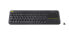 Фото #1 товара Logitech Wireless Touch Keyboard K400 Plus - Full-size (100%) - Wireless - RF Wireless - Black