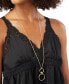 Фото #3 товара Lucky Brand gold-Tone Knotted Double Loop 33" Long Pendant Necklace