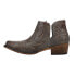 Фото #3 товара Roper Ava Distressed Embroidery Snip Toe Cowboy Booties Womens Grey Casual Boots