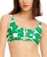 Фото #1 товара Women's Printed Zip-Front Bikini Top