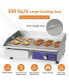Commercial Electric Griddle with 122 -572 Adjustable Temperature Control