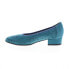 Фото #8 товара David Tate Proud Womens Blue Nubuck Slip On Pumps Heels Shoes