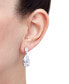 ფოტო #2 პროდუქტის Cubic Zirconia Pear Drop Earrings in Sterling Silver