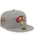 Фото #1 товара Головной убор мужской New Era шапка 59FIFTY Gray New York Knicks Color Pack