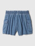 Kids Mid Rise Denim Utility Shorts S (6/7) - фото #5