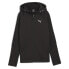 Фото #1 товара Puma Evostripe FullZip Hoodie Womens Black Casual Outerwear 68167001