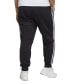Фото #2 товара Plus Size Essentials 3-Striped Cotton French Terry Cuffed Joggers