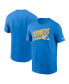 Фото #2 товара Men's Powder Blue Los Angeles Chargers Essential Blitz Lockup T-shirt