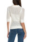 Фото #2 товара Crystal Kobe Polo Sweater Women's White Xl