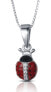 Фото #1 товара Playful silver ladybug pendant P0000284