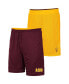 ფოტო #3 პროდუქტის Men's Gold, Maroon Arizona State Sun Devils Wiggum Reversible Shorts