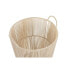 Basket set DKD Home Decor Beige Metal 42 x 42 x 51 cm 3 Pieces
