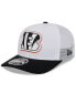 Фото #1 товара Men's White/Black Cincinnati Bengals 2024 NFL Training Camp 9SEVENTY Trucker Hat