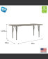 My Place Rectangular Table, Adjustable Height Legs, Table Top Height Range 14" to 23", Ready-To-Assemble, Multipurpose Kids Table