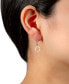 ფოტო #2 პროდუქტის Cubic Zirconia Circle Drop Earrings, Created for Macy's