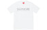 Фото #1 товара Supreme SS19 Gradient Logo Tee White 胸口logo短袖T恤 男女同款 白色 送礼推荐 / Футболка Supreme SS19 Gradient Logo Tee White logoT SUP-SS19-738