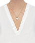 ფოტო #2 პროდუქტის Cultured White Ming Pearl (10mm) & Diamond (1/5 ct. t.w.) Pendant Necklace in 14k Gold