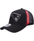 Фото #2 товара Men's x Alpha Industries Black New England Patriots A-Frame 9FORTY Trucker Snapback Hat