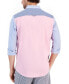Фото #2 товара Рубашка мужская Club Room с мультицветным блоком, созданная для Macy's
