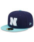 ფოტო #3 პროდუქტის Men's Navy, Light Blue Nebraska Huskers 59FIFTY Fitted Hat
