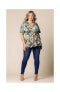 ფოტო #4 პროდუქტის Plus Size Encore Short Sleeve Printed Top