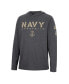 Фото #3 товара Men's Charcoal Navy Midshipmen Team OHT Military-Inspired Appreciation Hoodie Long Sleeve T-shirt