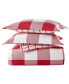 Фото #4 товара Red Check Flannel Duvet Cover, Full/Queen, Created for Macy's