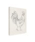 Фото #2 товара Ethan Harper Rooster Sketch I Canvas Art - 20" x 25"