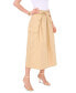 Women's Cotton A-Line Midi Cargo Skirt