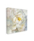 Delicate Flower Petals Soft White Yellow Painting Art, 30" x 30"