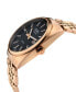 ფოტო #2 პროდუქტის Men's Five Points Swiss Automatic Rose Gold-Tone Stainless Steel Watch 40mm