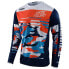 TROY LEE DESIGNS GP Formula Camo long sleeve T-shirt Сине-оранжевый, XL - фото #2